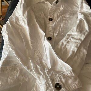 Classic White Button-Up Shirt
